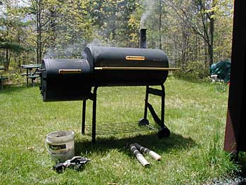 the smoking of the sausage